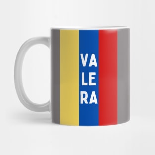 Valera City in Venezuelan Flag Colors Vertical Mug